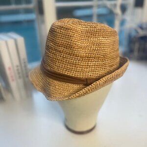 ále by Alessandra Tan Raffia Fedora